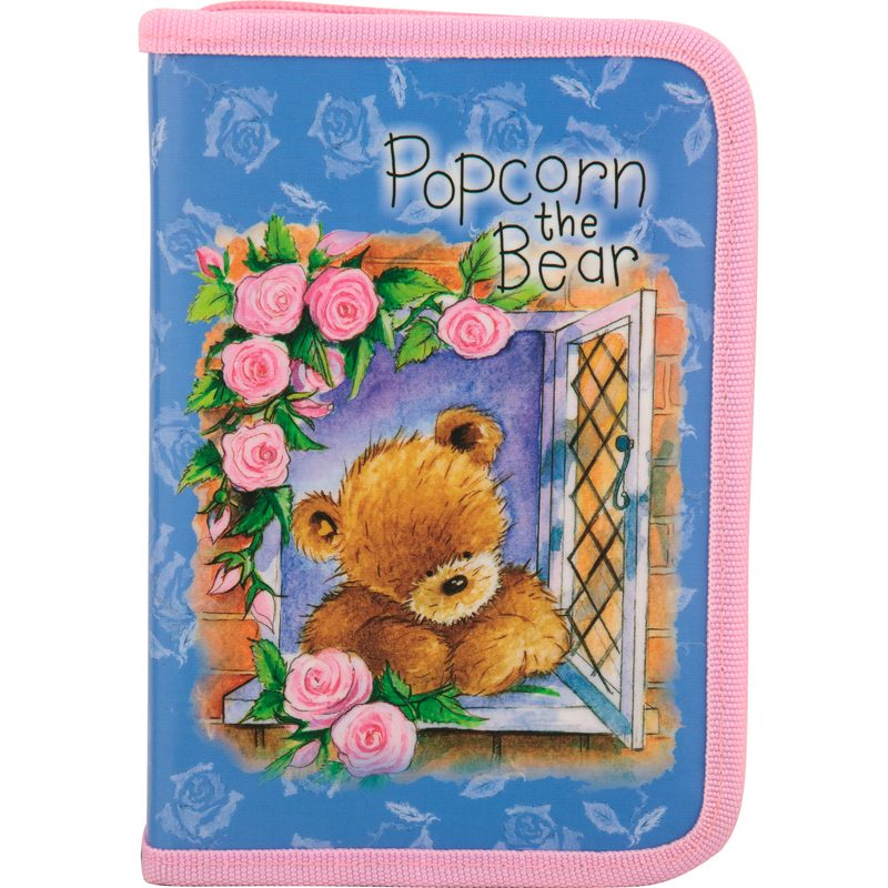 

Пенал школьный для девочек KITE Popcorn Bear PO17-622