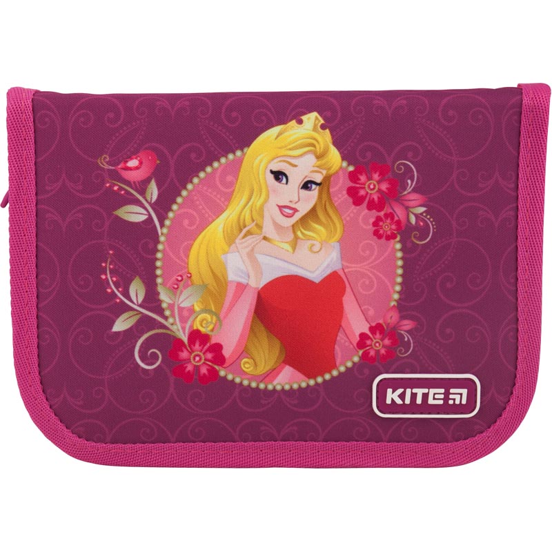 

Пенал школьный для девочек с наполнением Kite Education Princess P19-622H 1 отделение 2 отворота