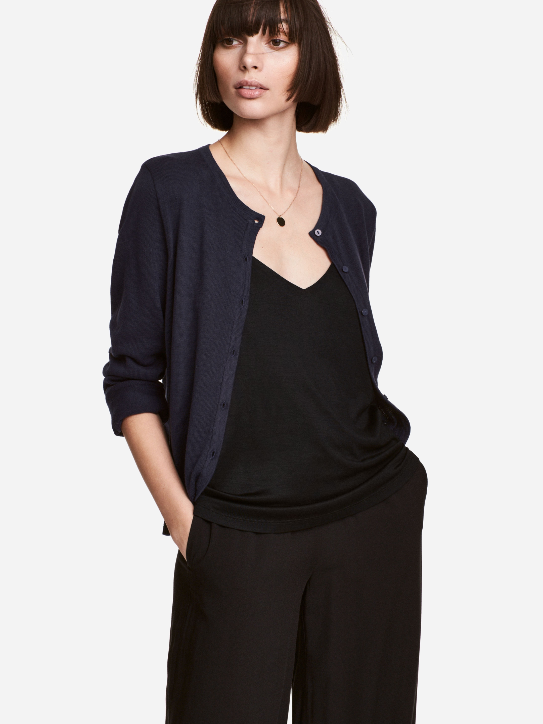 

Кардиган H&M XAZ099417MFQM L Темно-синий