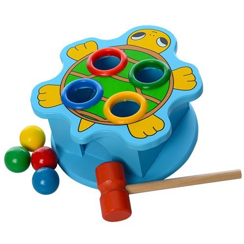 

Деревянная игрушка Стукалка LimoToy голубая черепаха MD 0045