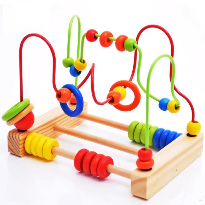 

Многофункциональная развивающая игрушка Limo toy Пальчиковый деревянный лабиринт из бусинок MD 1241