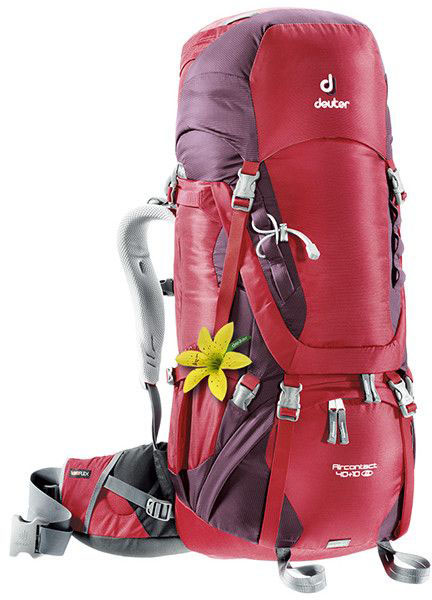 

Рюкзак Deuter, Aircontact 40+10 SL цвет 5005 cranberry-aubergine