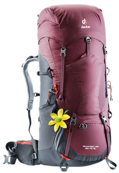 

Рюкзак Deuter, Aircontact Lite 60+10 SL цвет 5423 maron-graphite