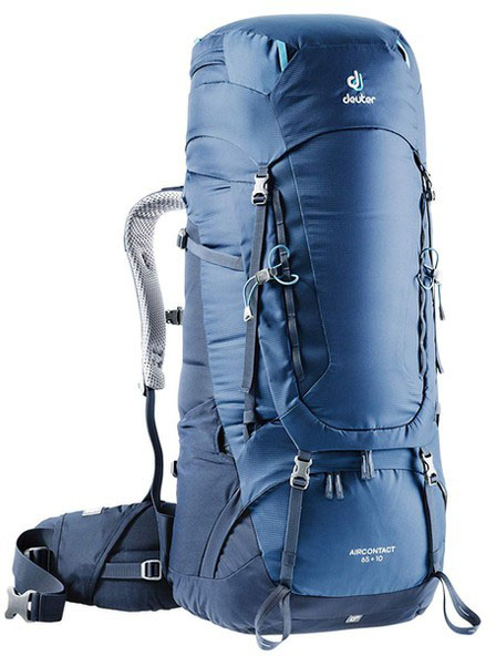 

Рюкзак Deuter, Aircontact 65 + 10 цвет 3365 midnight-navy