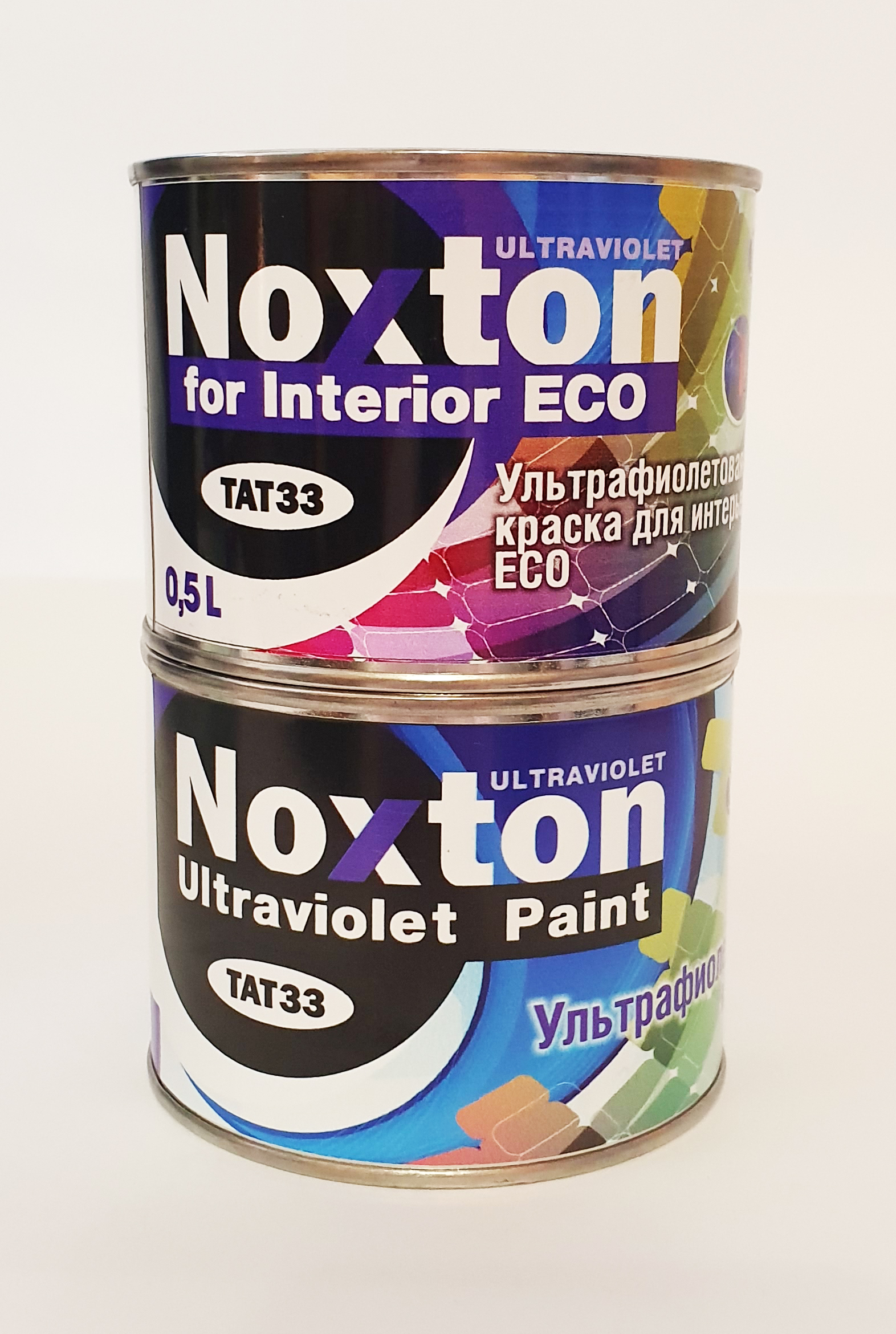 

Флуоресцентная краска NOXTON FOR INTERIOR ECO ULTRAVIOLET (светится в УФ) для интерьера Белая 0,5 л