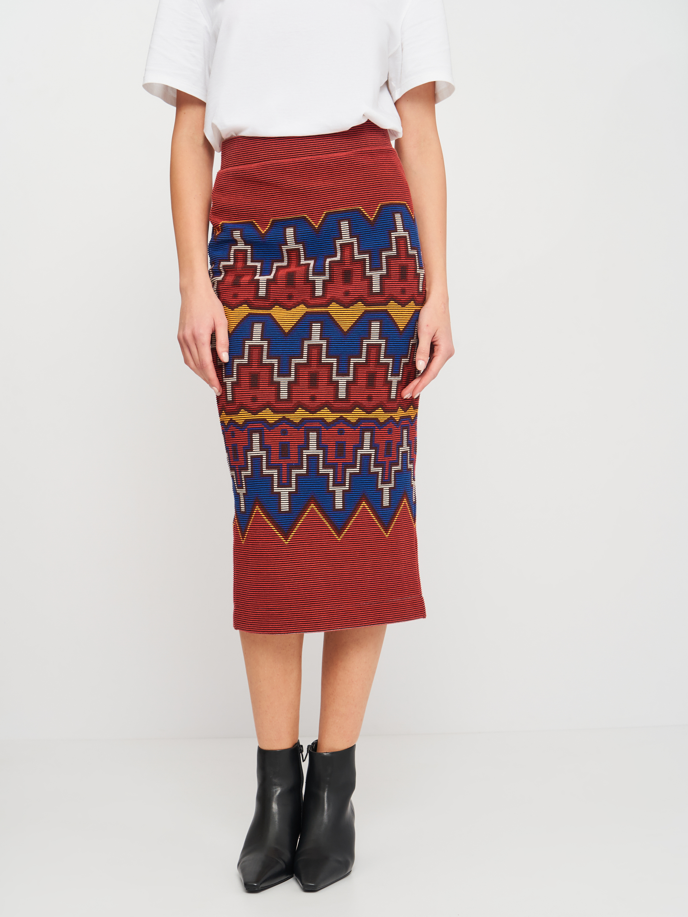 

Юбка Desigual 18WWFK03-7032  Терракотовая, Юбка Desigual 18WWFK03-7032 L Терракотовая