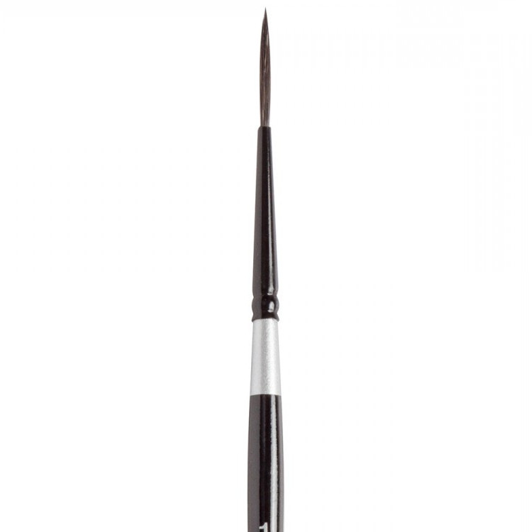 

Кисть SILVER BRUSH BLACK VELVET SQUIRREL & RISSLON BRUSH 3007S кругла Лінер №1