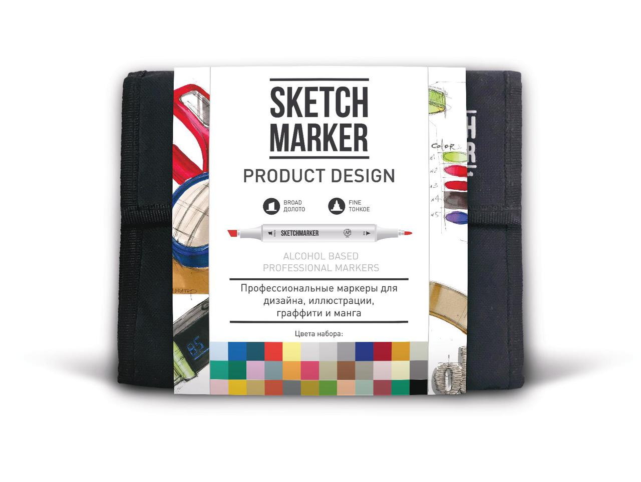 

Набір SCETCHMARKER 36цветов тонкий-скошений Product 36prod