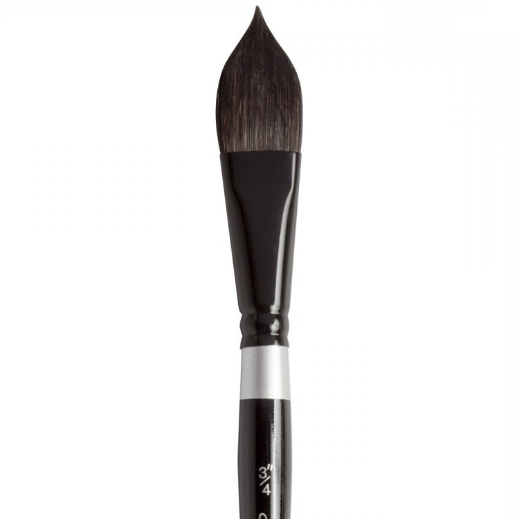 

Кисть SILVER BRUSH BLACK VELVET SQUIRREL & RISSLON BRUSH OVAL WASH BS3009S котячий язик №3/4