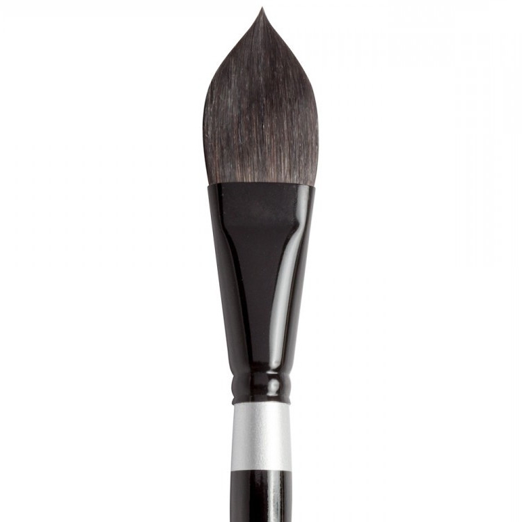 

Кисть SILVER BRUSH BLACK VELVET SQUIRREL & RISSLON BRUSH OVAL WASH BS3009S котячий язик №1