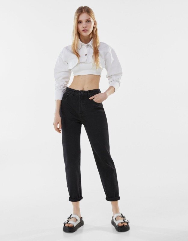 

Джинсы Bershka 5005/352/800  Черный, Джинсы Bershka 5005/352/800 38 Черный