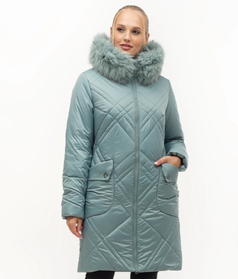 

Пуховик Maha 155 46 Песец Мятный