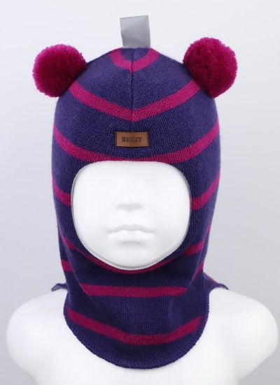 

Зимняя шапка шлем Beezy для девочки 1402-32-21 Мишка р. 3 (54-56 см)