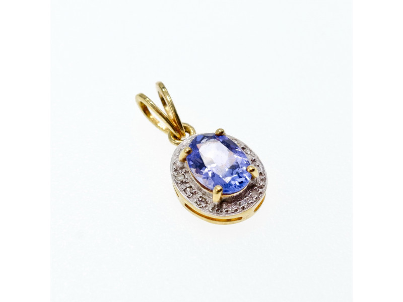 

Золотой кулон с Танзанитом и Бриллиантами Натуральный Sky Jewelry 002031