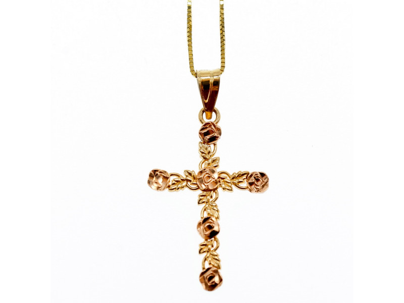 

Золотая цепочка с Крестиком 14К (585 проба) Италия Sky Jewelry 001864