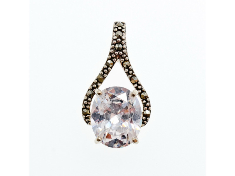 

Серебряный Кулон с Фианитом и Марказитом Натуральный Sky Jewelry 002316