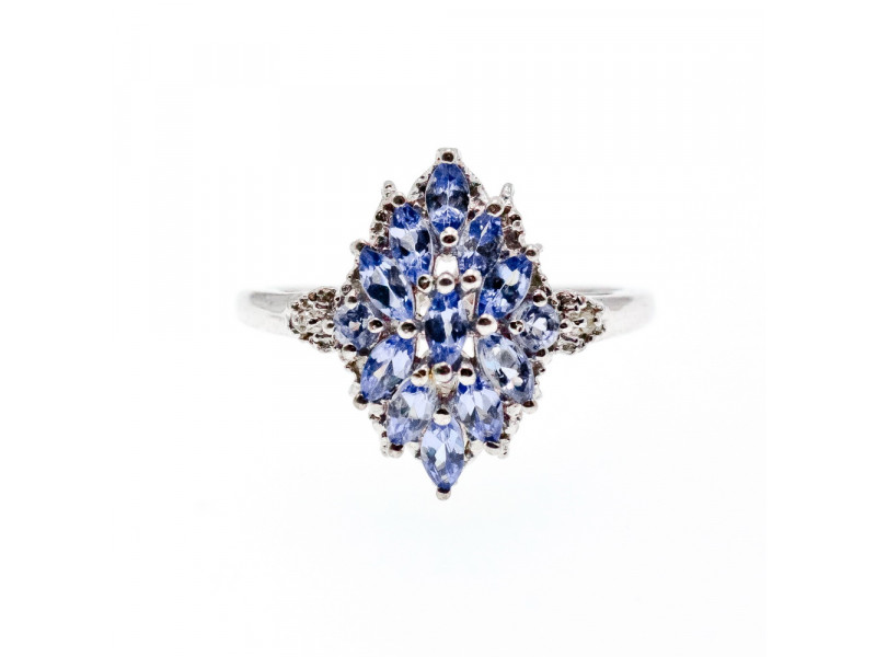 

Серебряное кольцо с танзанитом Нежность Натуральный Sky Jewelry 003157