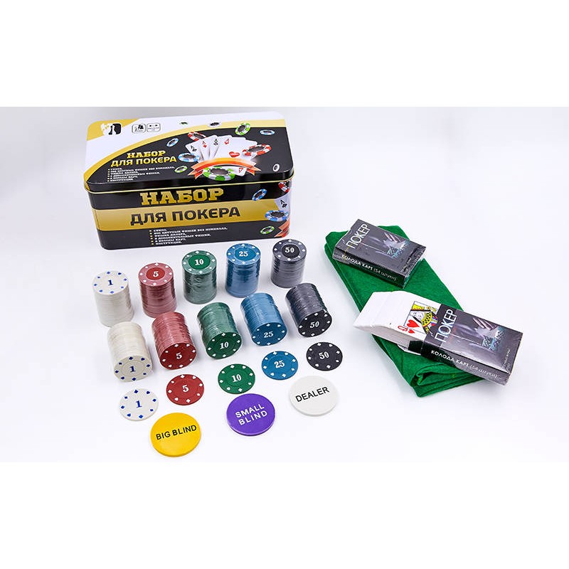 

Набор для покера в картонной коробке PlayGame, код: 538-045