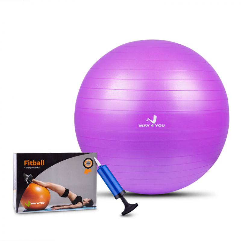 

Мяч для фитнеса Way4you Anti-Burst фиолетовый 650 мм, код: 1040-WAY
