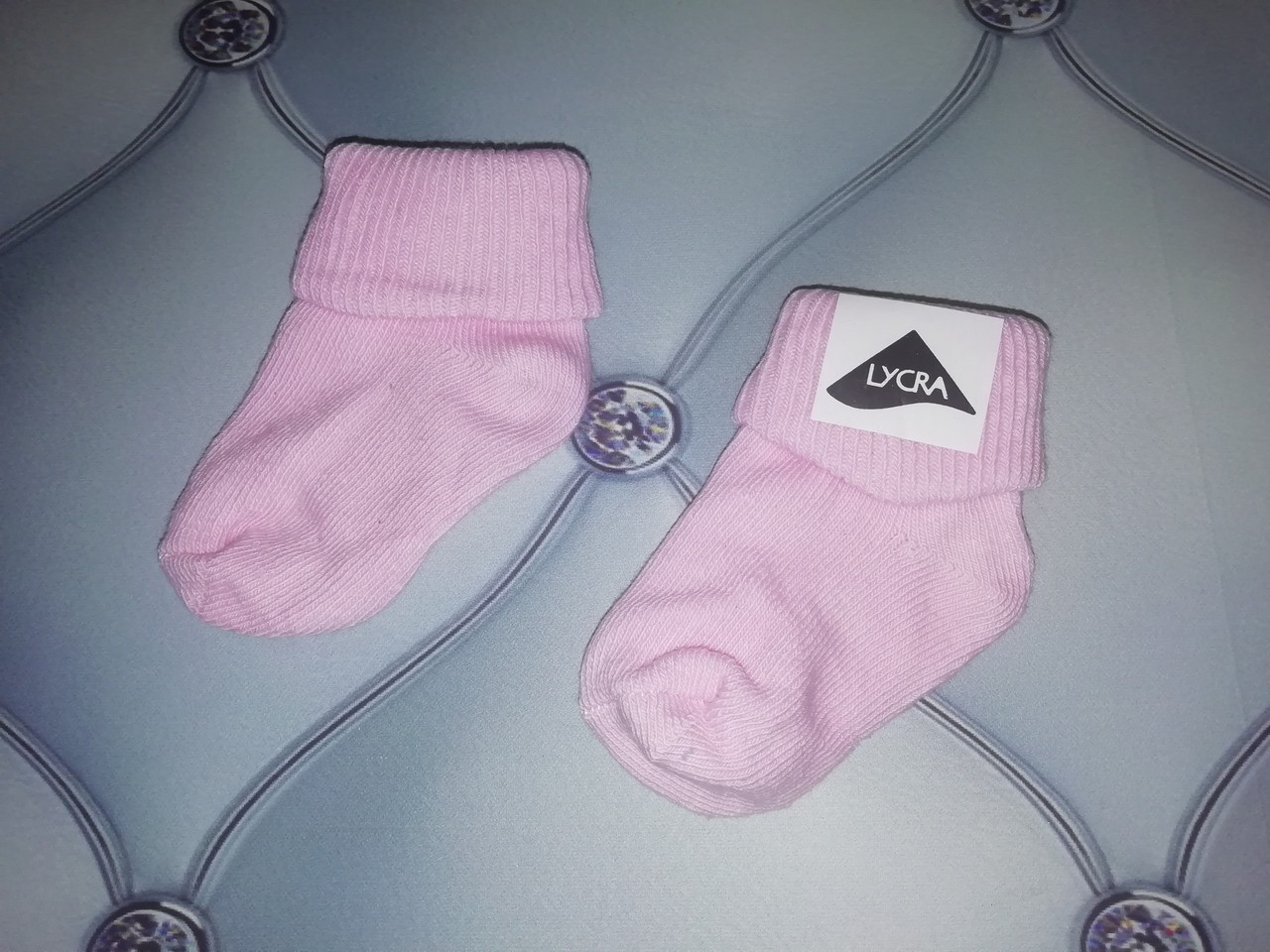 

Носки для новорожденных с отворотом Baby Socks - р светло-розовые, Носки для новорожденных с отворотом Baby Socks 6-10 р светло-розовые