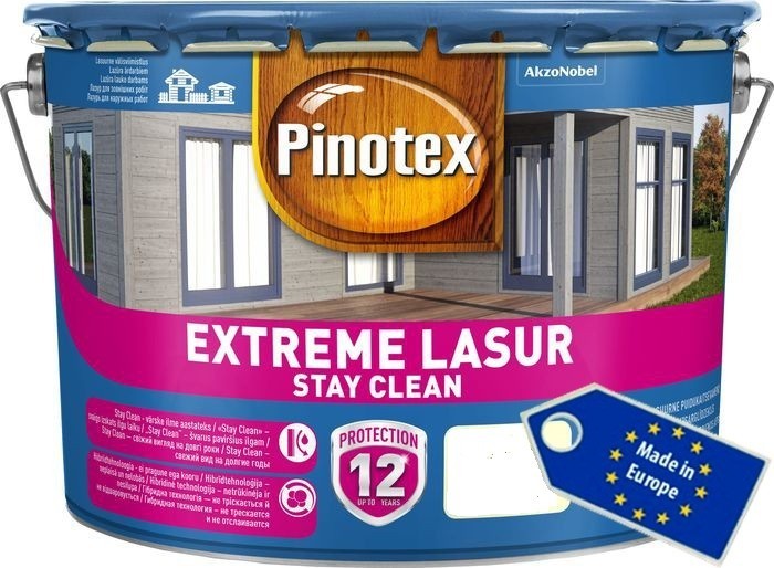 

Самоочищающаяся деревозащитная лазурь PINOTEX EXTREME LASUR калужница 10 л.