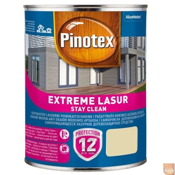 

Самоочищающаяся деревозащитная лазурь PINOTEX EXTREME LASUR калужница 1 л.