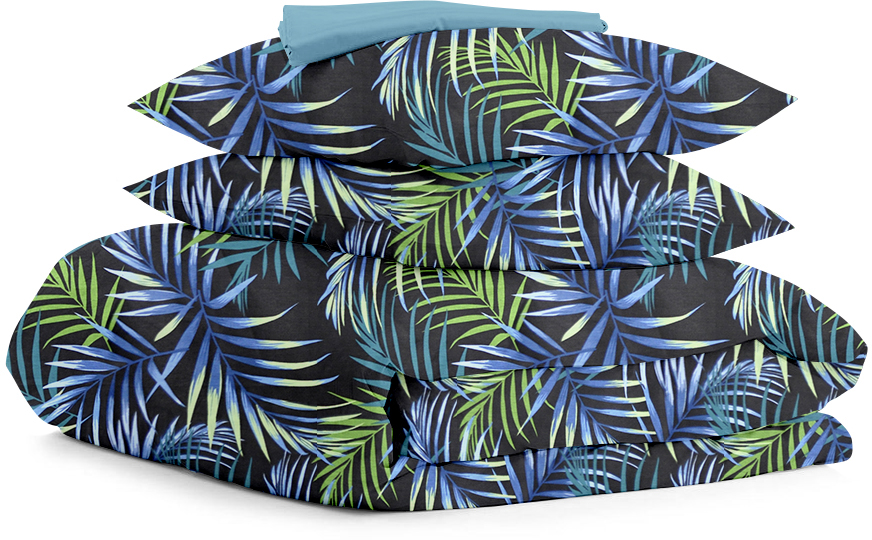 

Комплект постельного белья Cosas Foliage Black Sky 2x160x220 см