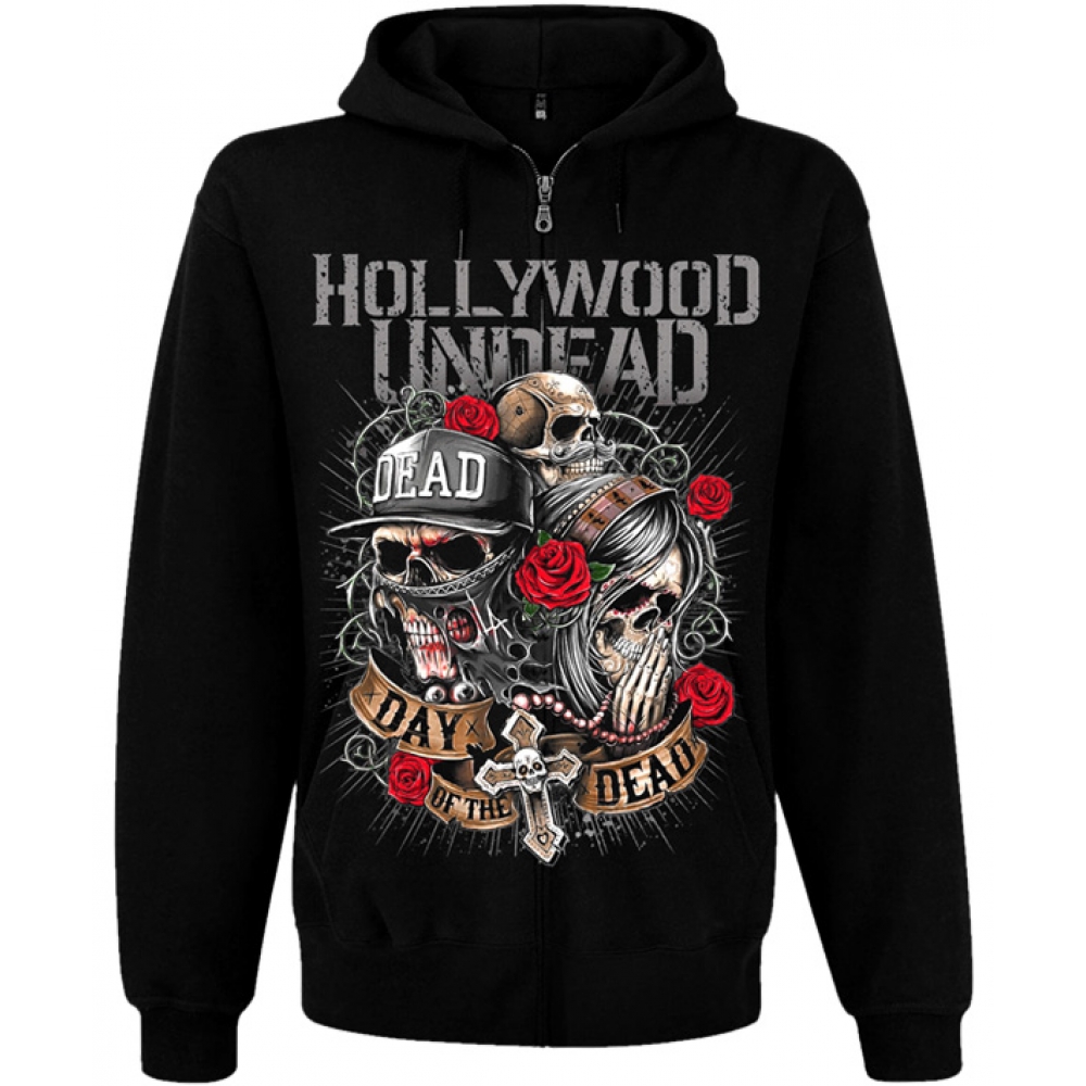 

Толстовка Rockway Hollywood Undead "Day Of The Dead" на молнии Черный , Размер XL