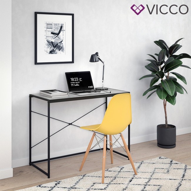 

Стол для ноутбука в стиле лофт Vicco Fyrk 100х45, бетон