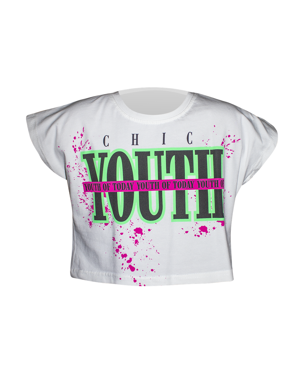 

Футболка-топ для девочки Youth белый, 140