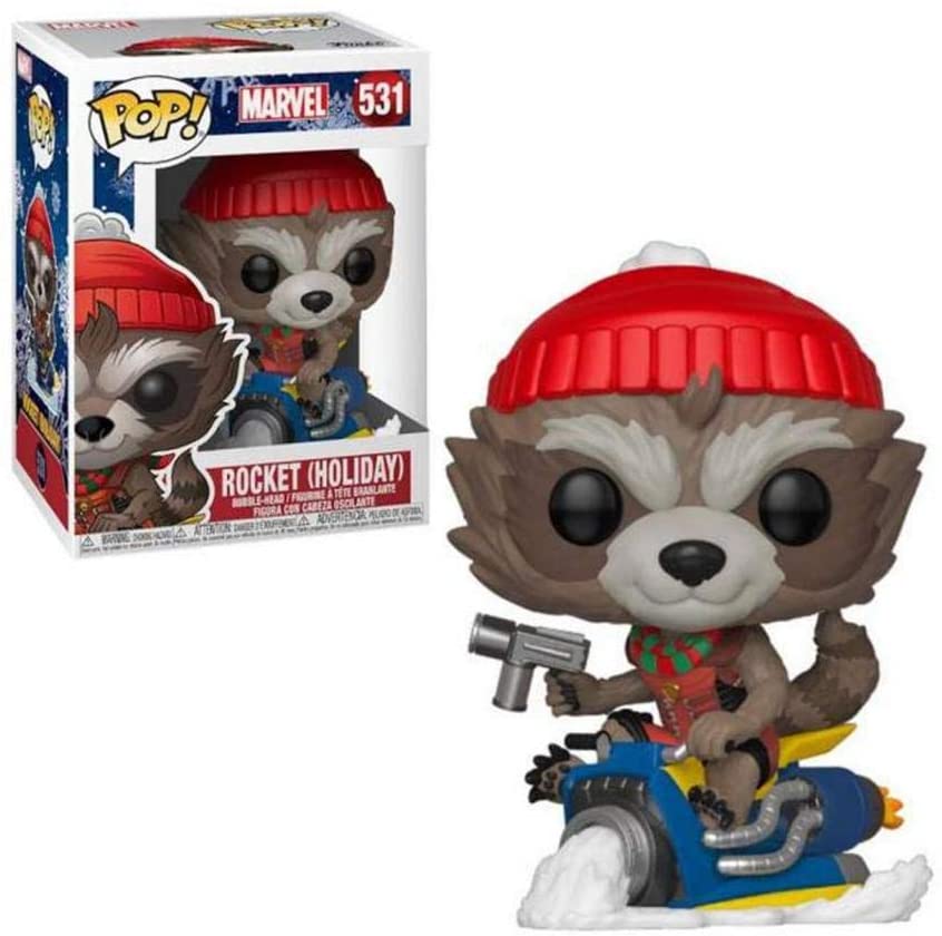 

Игровая фигурка Funko POP! Серии Марвел: Енот Ракета (на мопеде), 9,6 см
