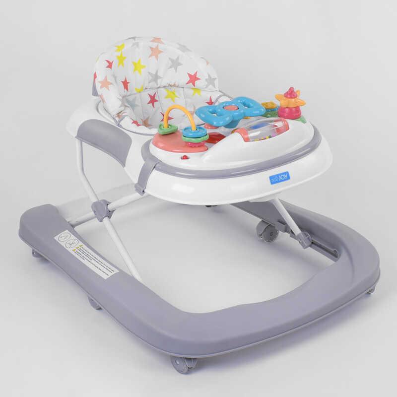 

Детские Ходунки JOY W 25109 музыкальная панель, мелодии, свет, Серый