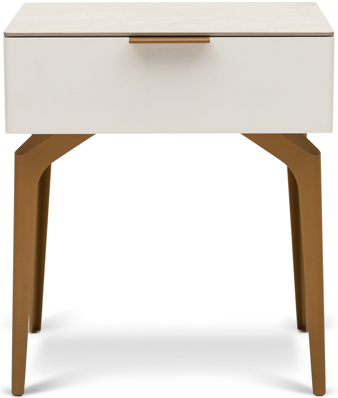 

Тумба прикроватная белая 1 ящик Martina white laquered Carveli