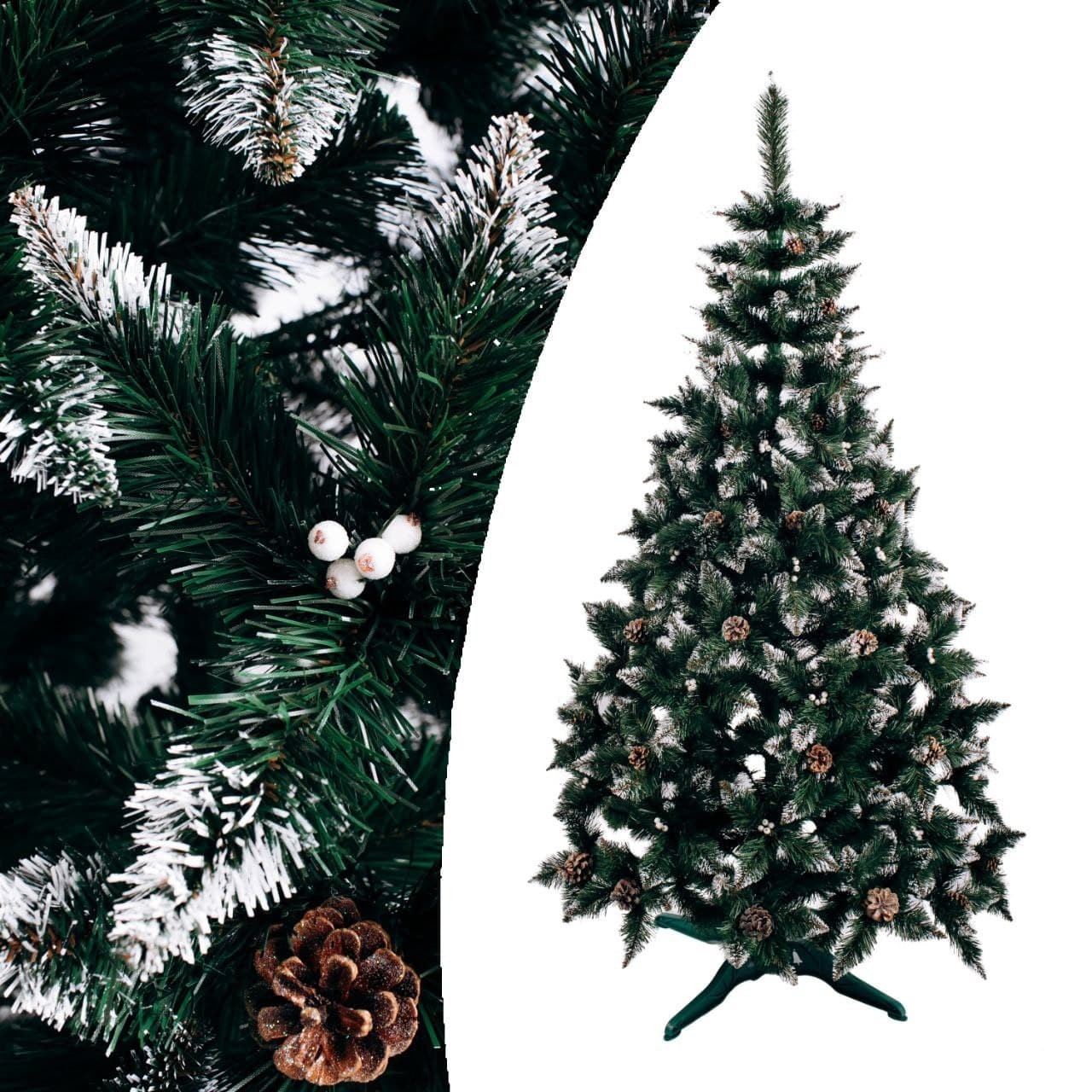 

Елка рождественская шишка + калина серебряная 2,0м