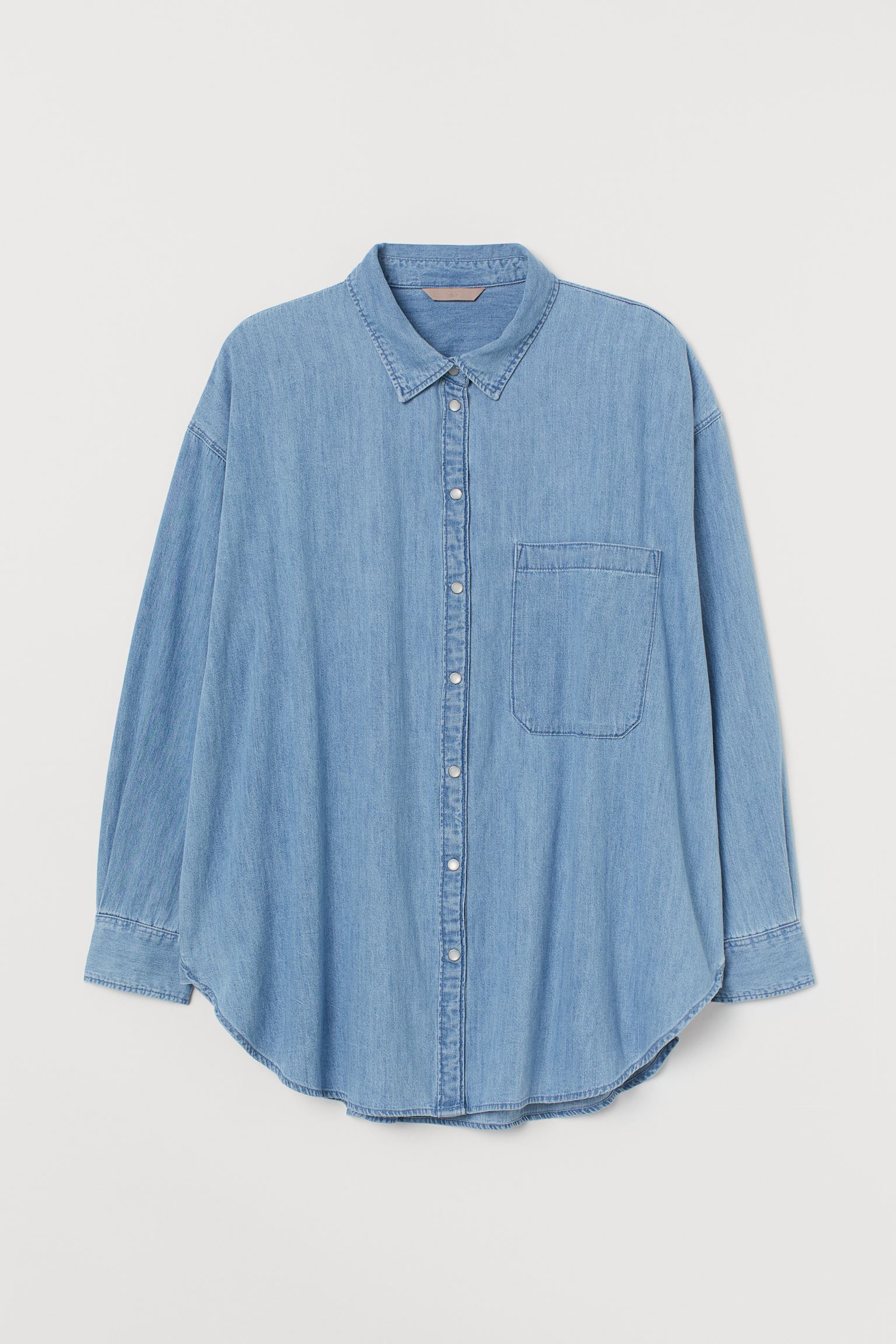 

Рубашка H&M XL голубой 2110888927
