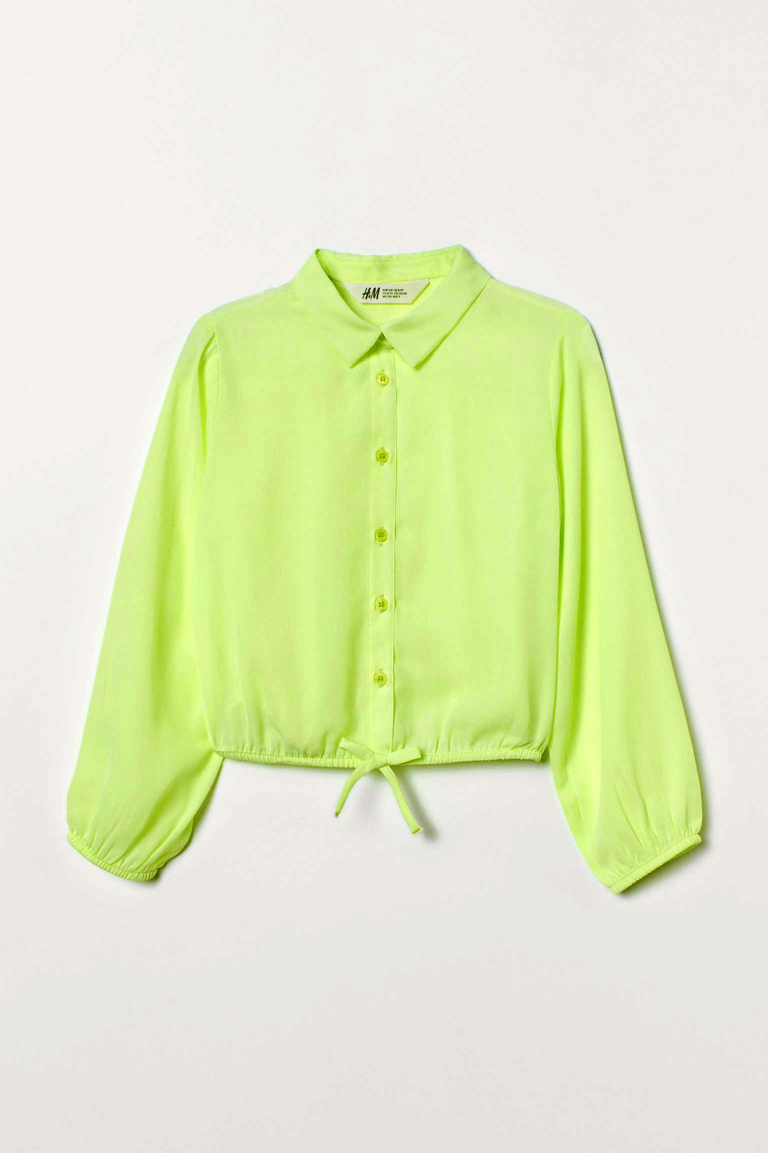 

Блуза H&M 158см салатовый 30047672750