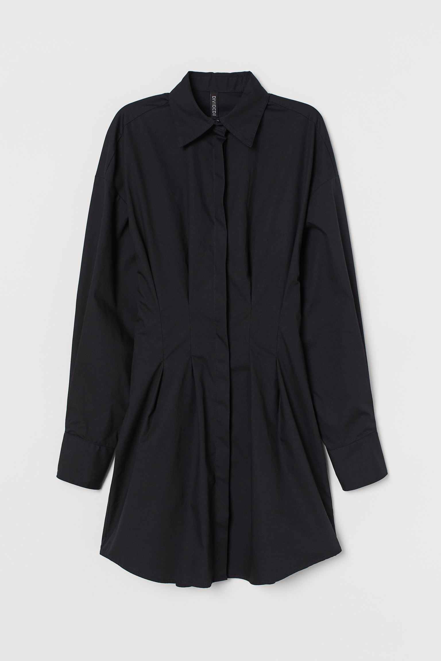 

Платье рубашка H&M 44 черный 11028913222