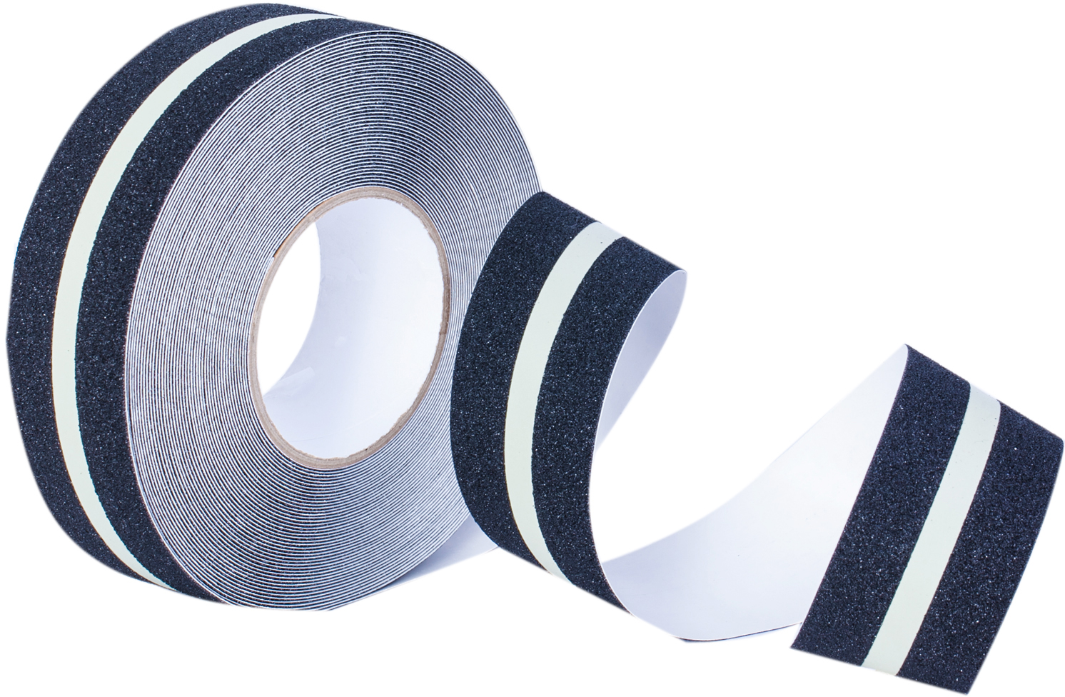 

Антискользящая лента Heskins Safety-Grip с фотолюминесцентные полосой, стандартная зернистость 50 мм х 2 м Черная (H3403N50/2)