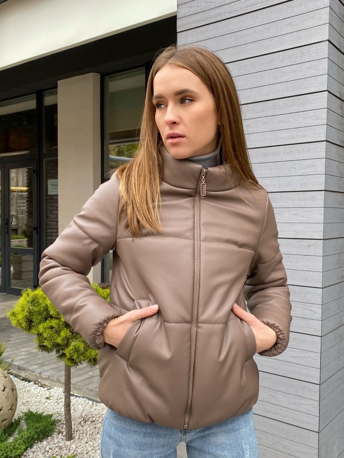 

Куртка Mejor JJ23 холлофайбер 250 эко кожа cacao 42