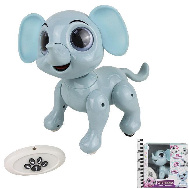 

Робот-питомец интерактивный FG Слоник 8316B/8317B Голубой радиоуправляемый со световыми и звуковыми эффектами
