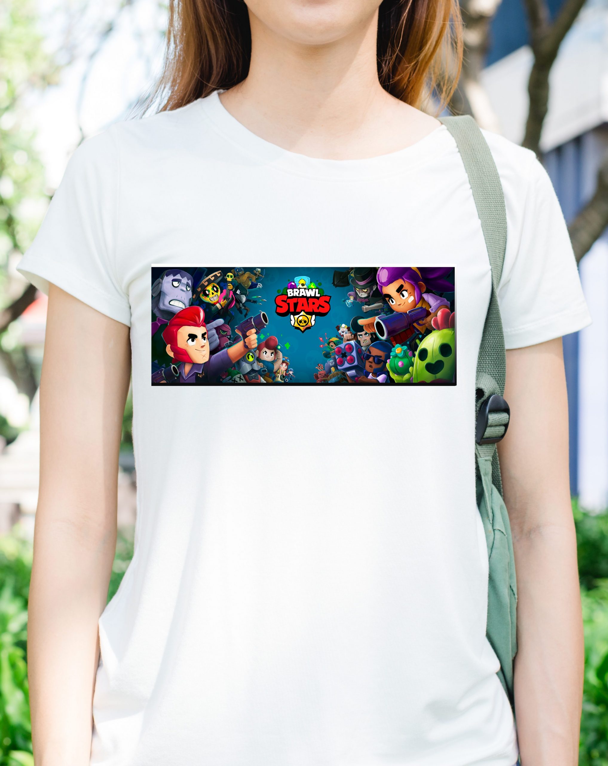 

Футболка хлопковая Fruit of the Loom Brawl Stars Белая 152 см UP4G152