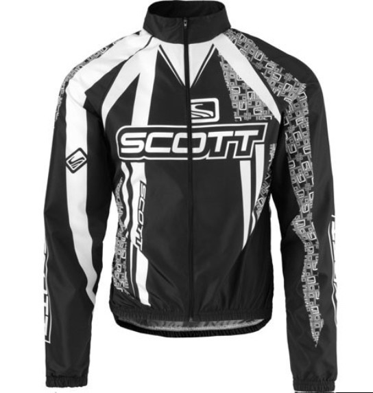 

​Велосипедная куртка Scott Authentic Windbreaker черно-белая М