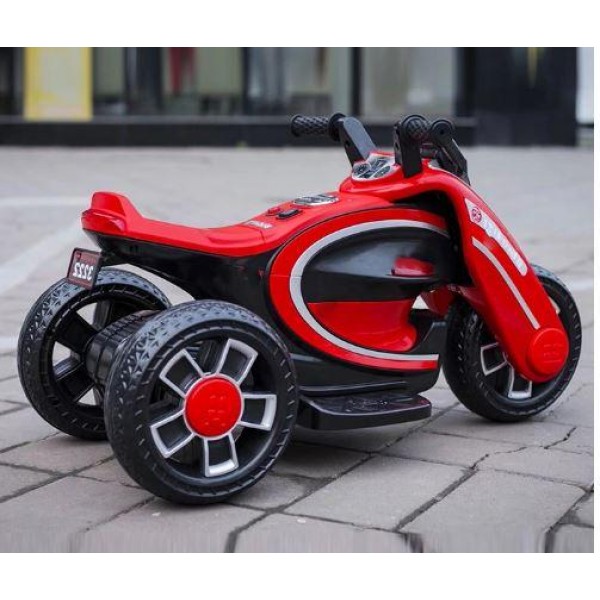 

Мотоцикл электромобиль Car4Kids Bugatti 3222 Красный трехколесный 25 Вт с подсветкой и звуковыми эффектами + USB, AUX-выходы