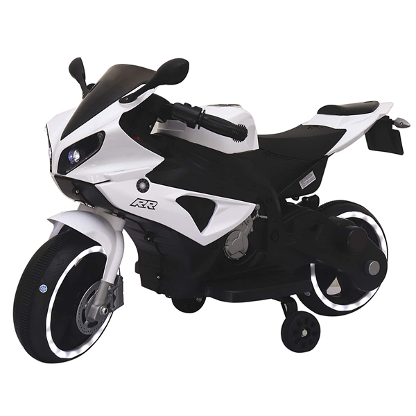 

Мотоцикл электромобиль Car4Kids Yamaha 320 Белый с ключом зажигания и подсветкой + звуковые эффекты и SD/USB, AUX-выходы