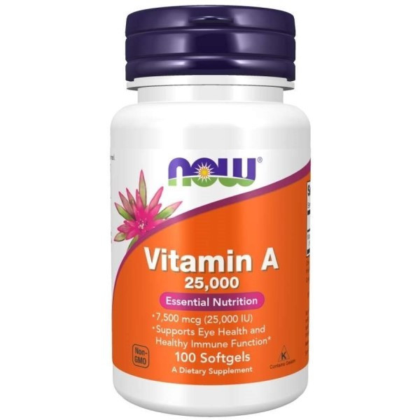 

Витамины и минералы NOW Vitamin А 25 000 IU Foods 100 капсул
