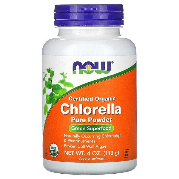 

Натуральные добавки и экстракти NOW Chlorella Organic Foods 113 грамм