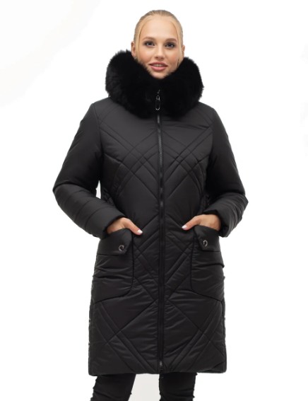 

Пуховик Maha 155 56 Песец Черный