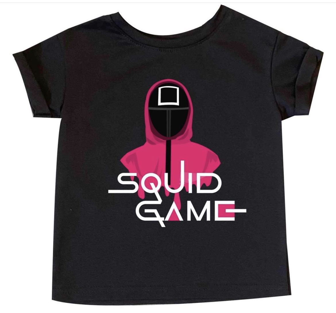 

Футболка Игра в Кальмара Squid game детская черная 3 158 р