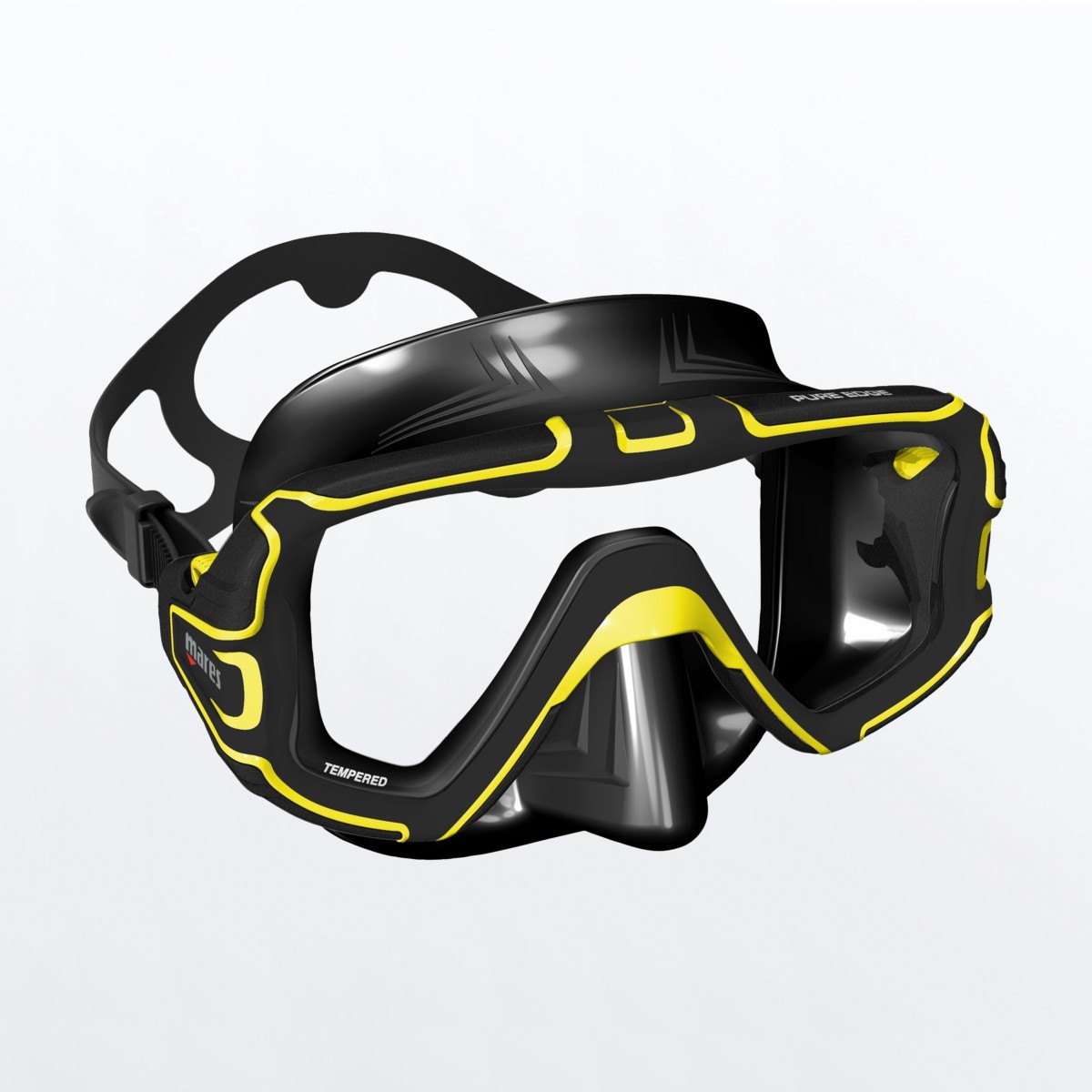 

Маска для дайвинга Mares PURE EDGE черная с желтым 411071.BKYBK