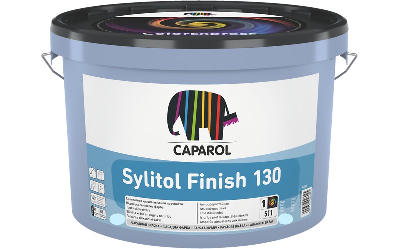 

Модифицированная дисперсионно-силикатная краска Caparol Sylitol Finish 130 белая 2,5 л арт - 969083
